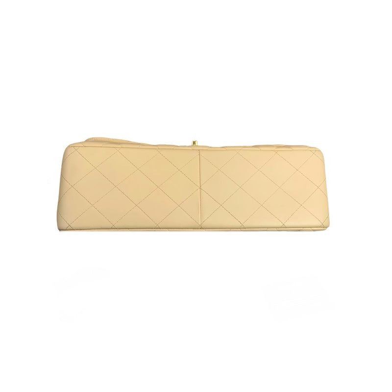 Classic Double Flap Jumbo Lambskin Beige GHW