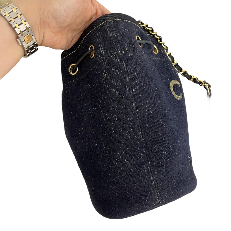 Deauville Denim Bucket Bag Blue
