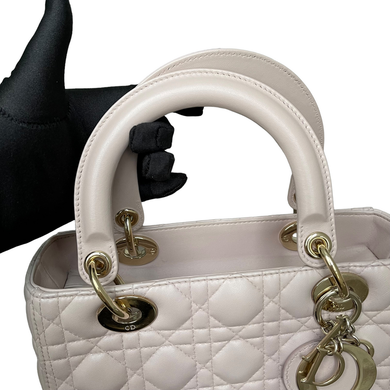 Lady Dior Medium Pink Lambskin GHW