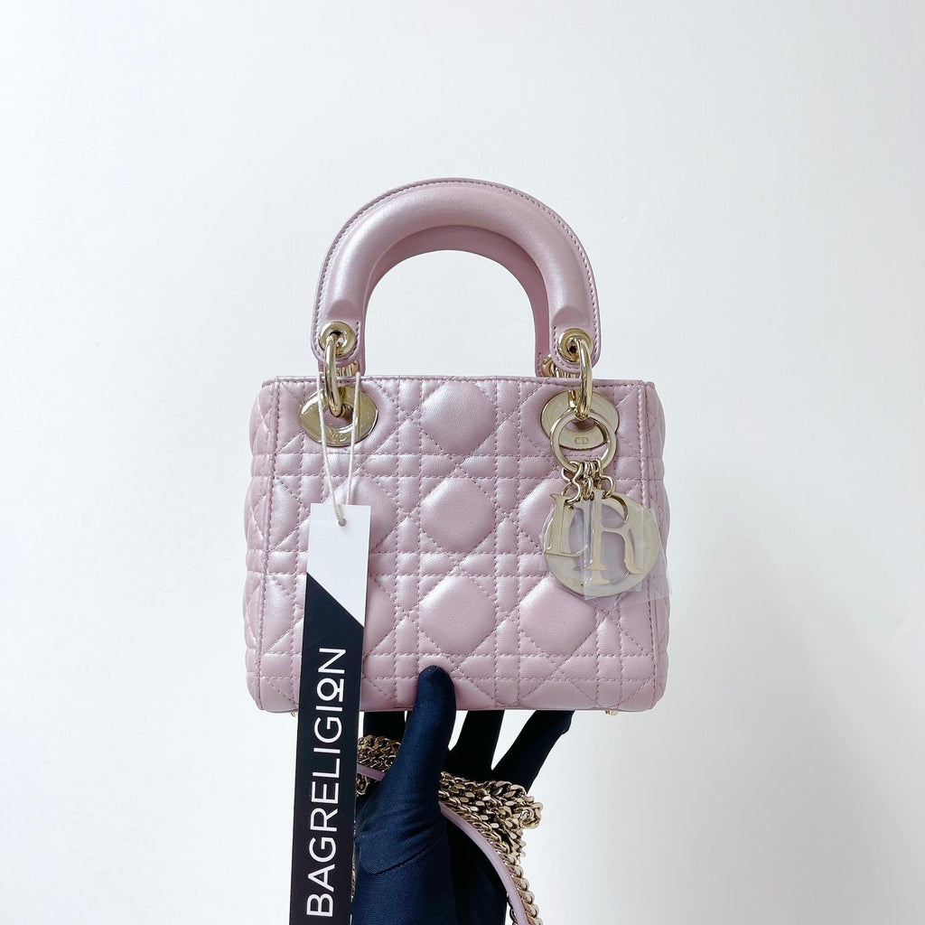 Mini Lady Dior Pearl Pink