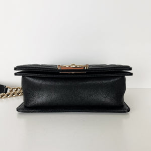 Small Le Boy Caviar Black GHW