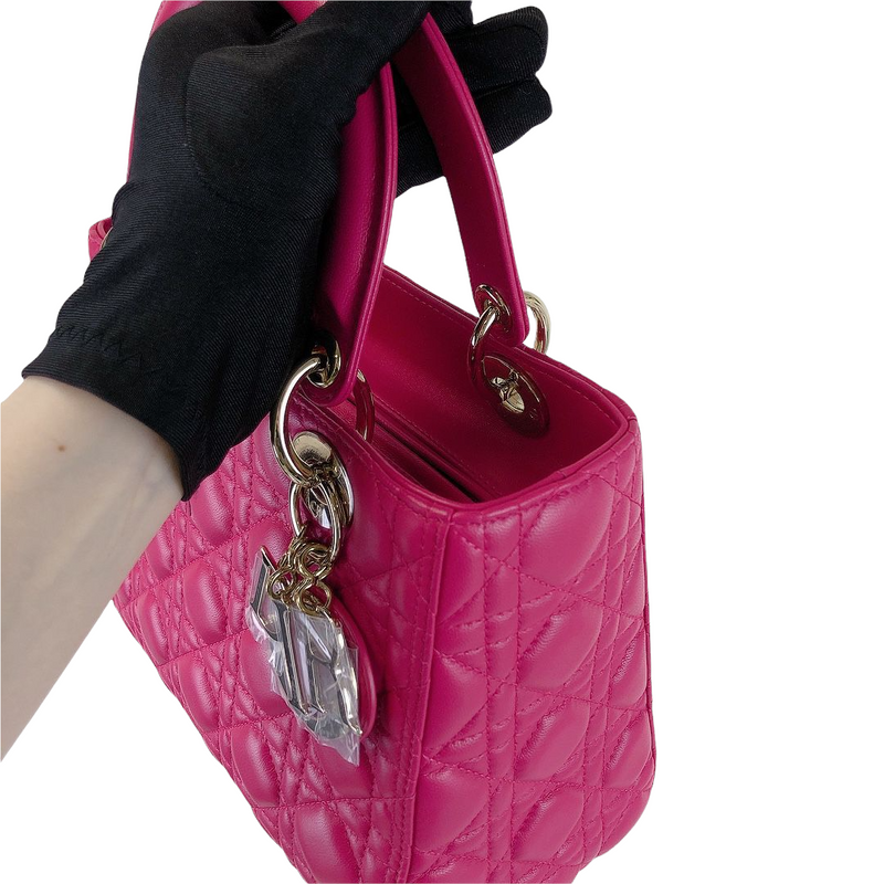 Lady Dior Medium Pink SHW