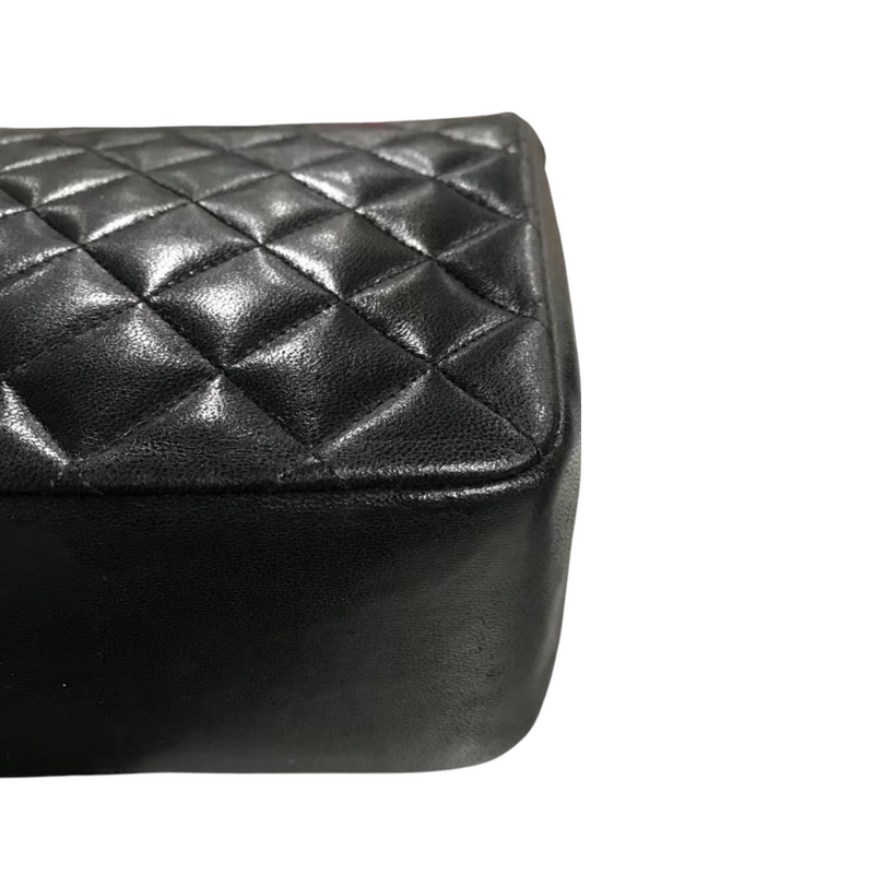 Vintage Flap Lambskin Black GHW