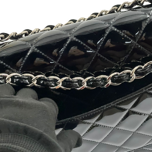 Double Flap Jumbo Patent Black SHW
