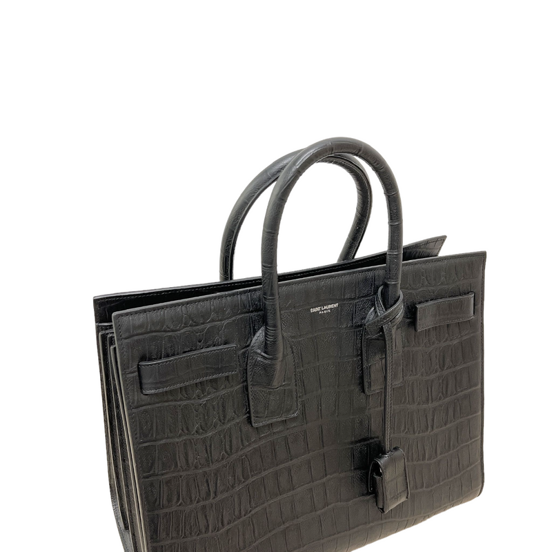 Small Sac De Jour Embossed Black SHW