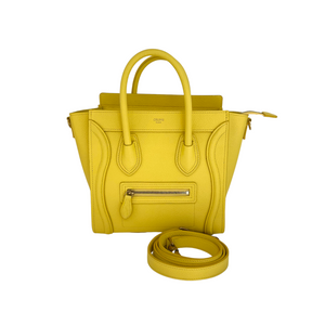 Nano Luggage Leather Citron GHW
