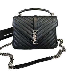 Chevron Quilted Medium College Black RHW