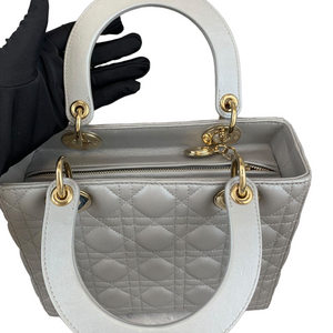 Lady Dior Medium Grey GHW