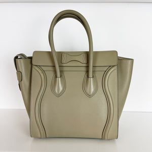 Micro Luggage Smooth Calfskin Beige