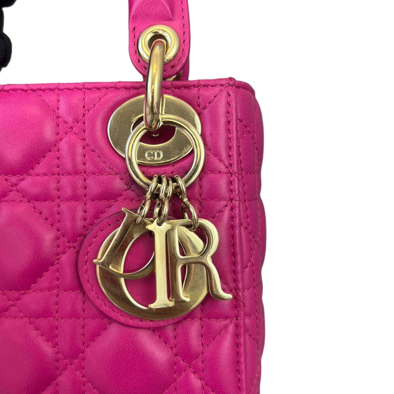 Mini Lady Dior Lambskin Pink GHW