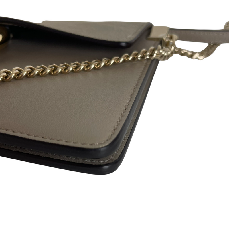 Faye Crossbody Small Leather Grey GHW