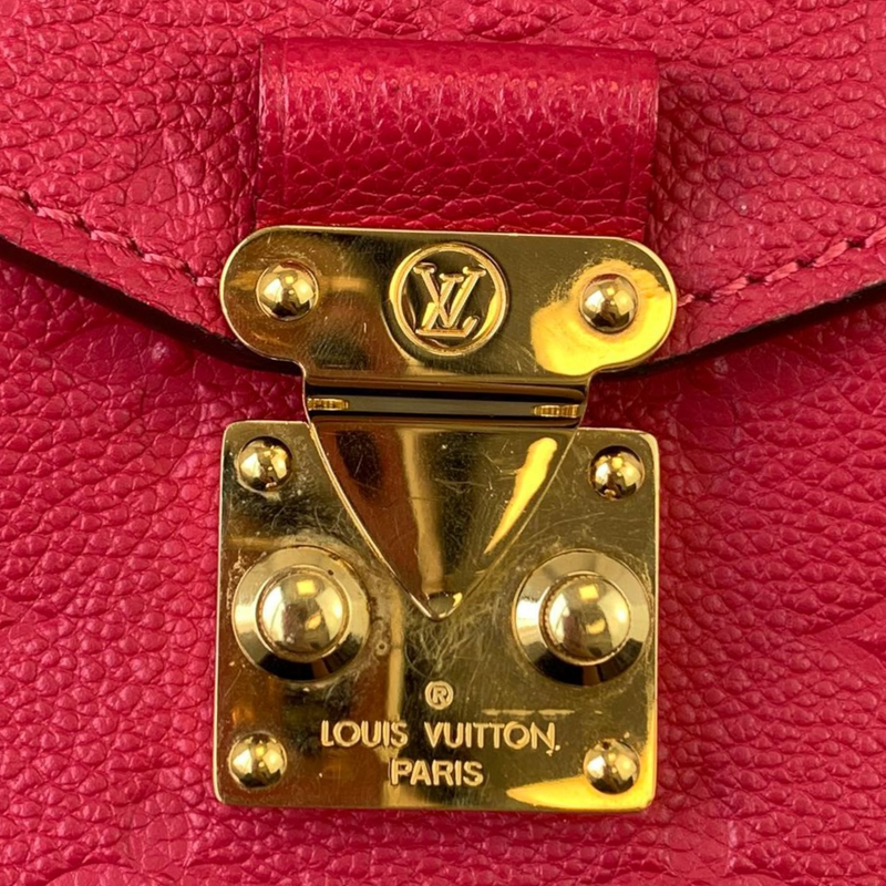Louis Vuitton Pochette Metis Empreinte Scarlet Red