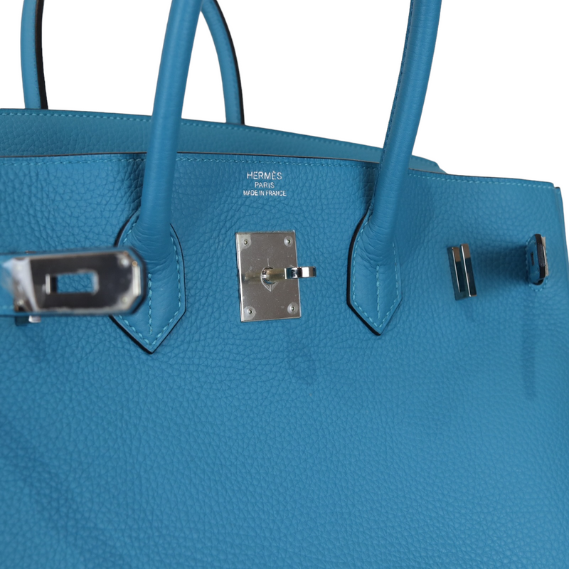 Birkin 35 Turquoise Clemence PHW