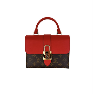 Locky BB Monogram Canvas Brown/Red GHW