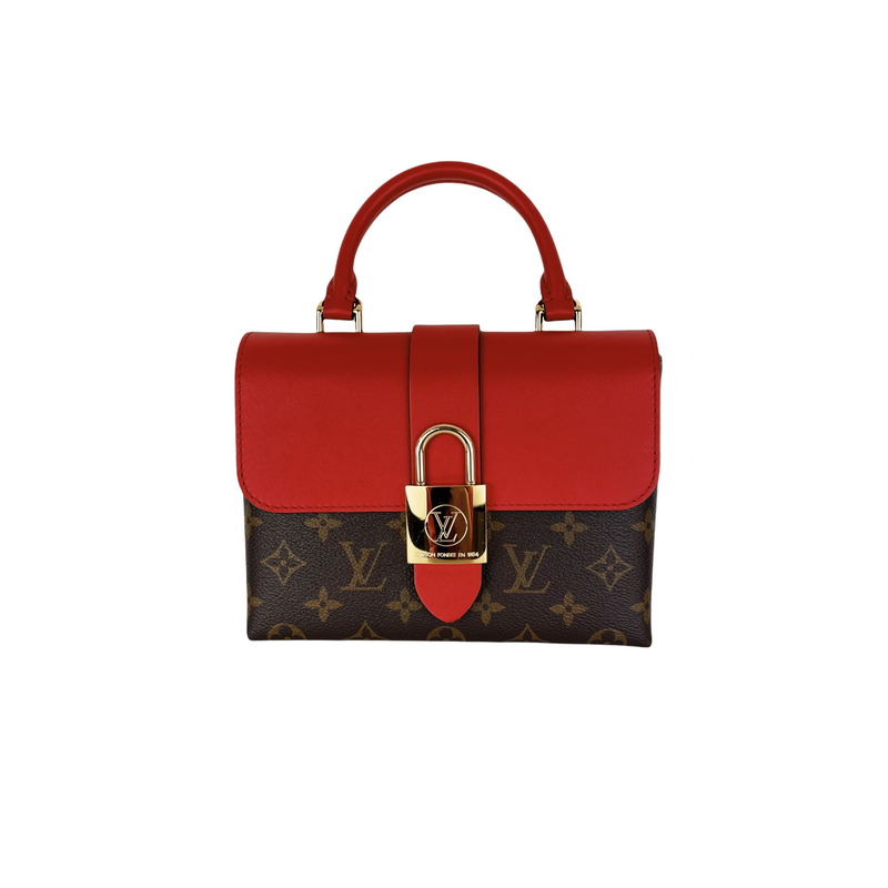 Locky BB Monogram Canvas Brown/Red GHW