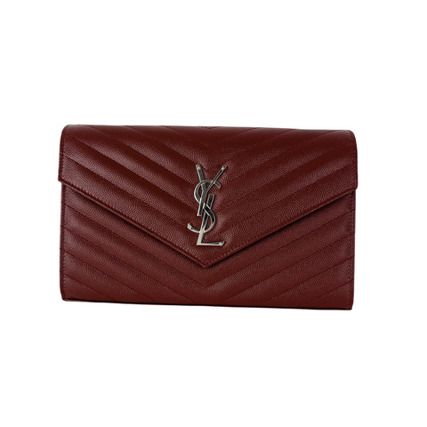 envelope chain wallet saint laurent