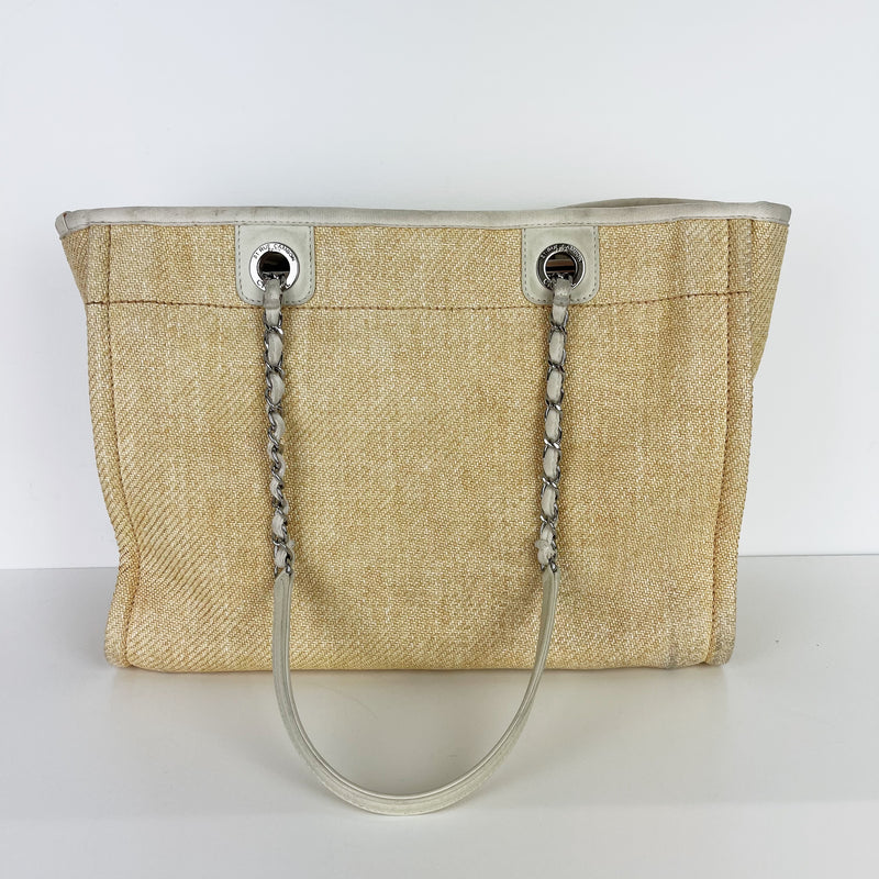 Deauville Medium Canvas Tote Yellow SHW