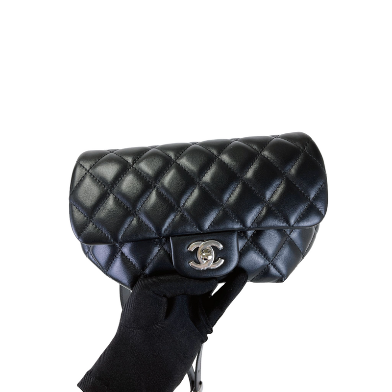 Chanel Uniform 255 Belt bag Caviar Black SACLÀB #43 Chanel Uniform 255 Belt bag Caviar Black SACLÀB