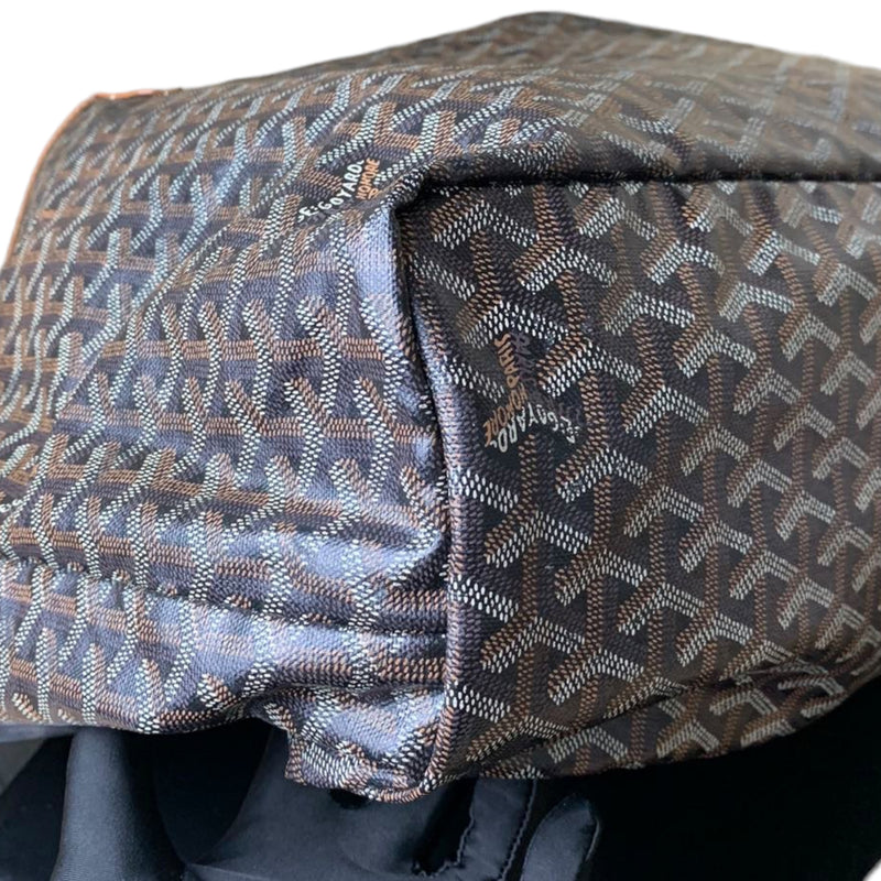 Goyard Saint Louis PM Black Brown Canvas