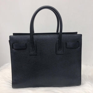 Baby Sac De Jour in Black Grained Leather