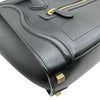 Micro Luggage Tote Smooth Leather Black SHW