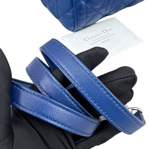 Lady Dior Medium Blue Lambskin SHW