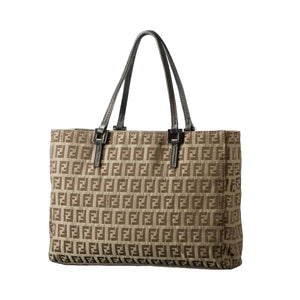 Zucca Canvas Tote Bag Brown