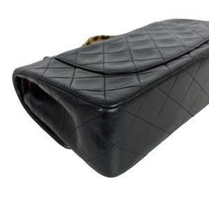 Vintage Classic Double Flap Lambskin Small Black GHW