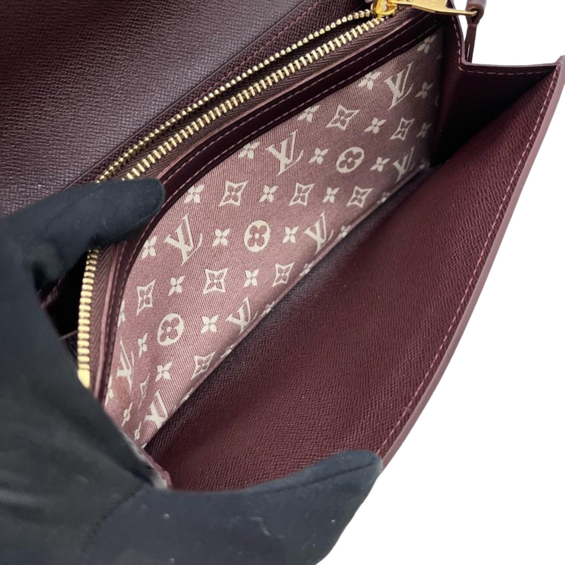 LOUIS VUITTON Mini Lin Ebene Monogram Zippy Wallet