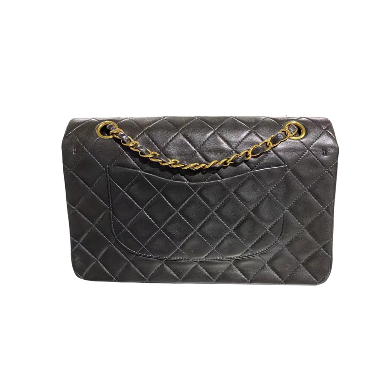Vintage Classic Flap Medium Lambskin Black GHW
