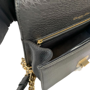 Medium Diorama Leather Black GHW