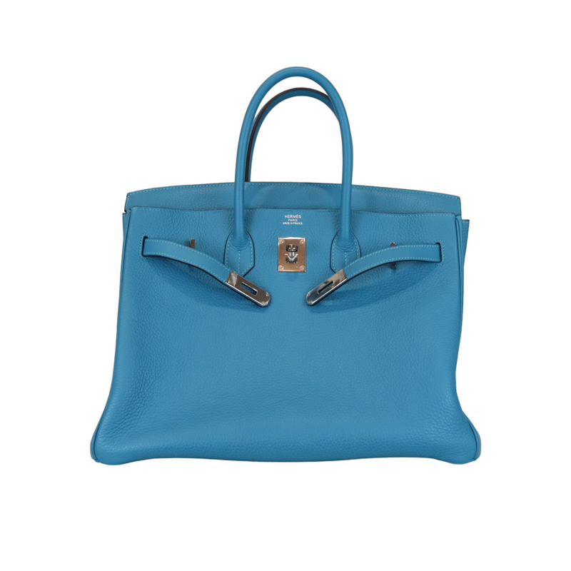 Birkin 35 Turquoise Clemence PHW