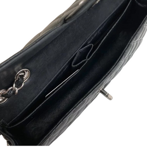 East West Flap Bag Patent Black SHW