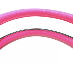 Drummed Leather Micro Luggage Pink