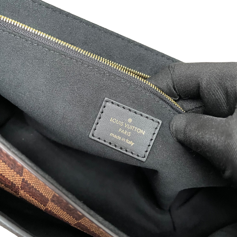 Metis Louis Vuitton VAVIN LV checkerboard bag Brown Black Leather