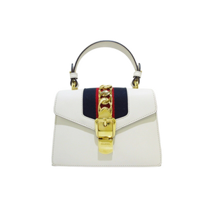 Sylvie Mini Leather White GHW