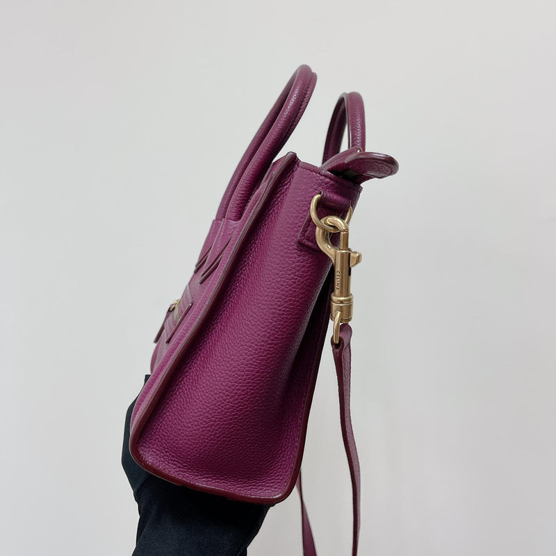 Nano Luggage Tote Purple GHW