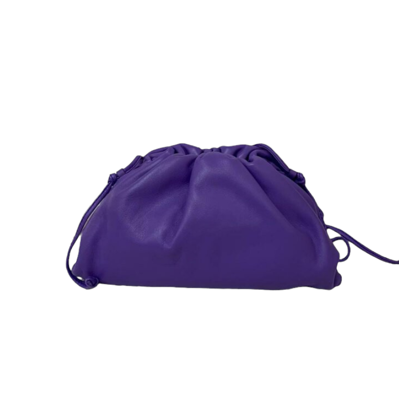 Mini Pouch Leather Purple