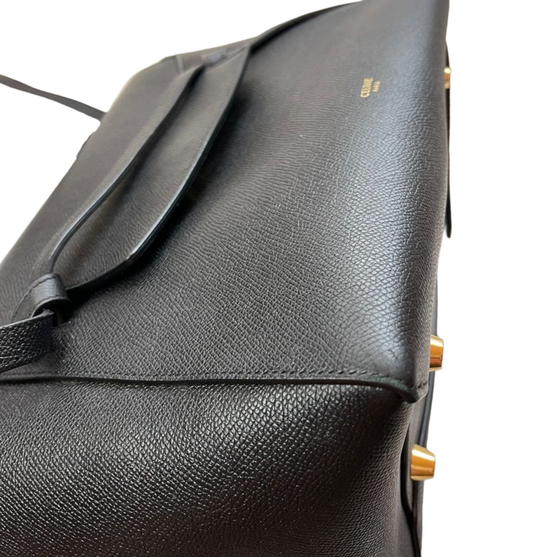 MINI BELT BAG IN GRAINED CALFSKIN - BLACK