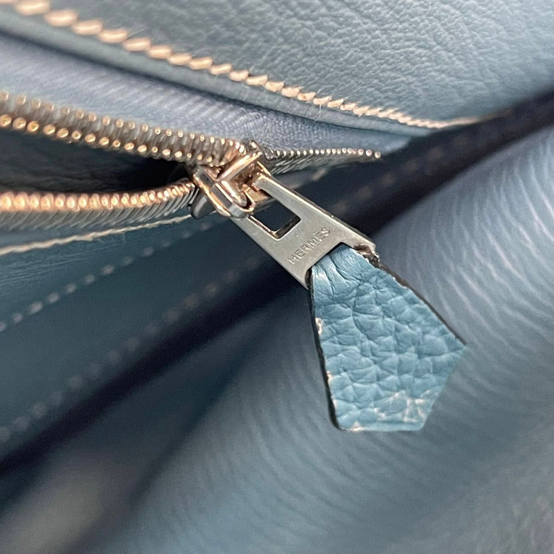 Birkin 35 Blue Jean Clemence PHW
