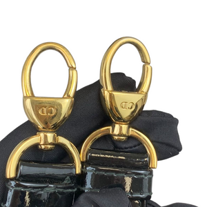 Lady Dior Medium Patent Black GHW