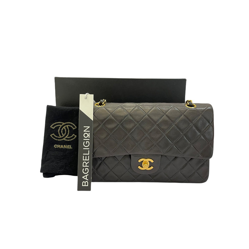 Vintage Classic Flap Medium Lambskin Black GHW