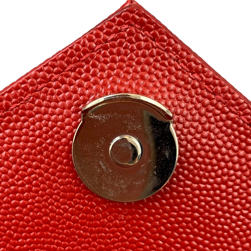 Medium Envelope Grain de Poudre Red GHW