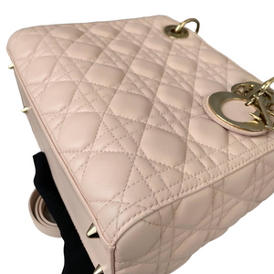 Cannage Lady Dior Medium Lambskin Light Pink GHW