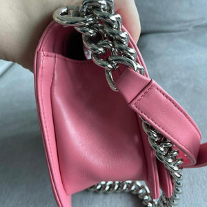 Le Boy Chevron Calfskin Old Medium Pink SHW