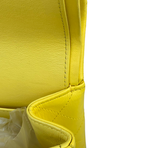 Classic Double Flap Jumbo Lambskin Yellow GHW