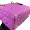 Lady Dior Mini Lambskin Purple SHW