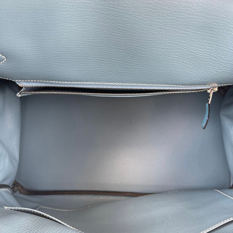 Birkin 35 Blue Jean Clemence PHW