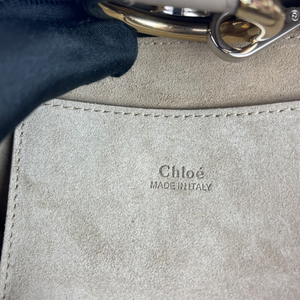 Faye Crossbody Small Leather Grey GHW
