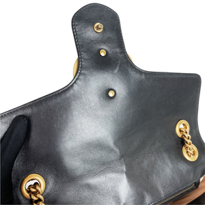 GG Marmont Black Calfskin Medium GHW